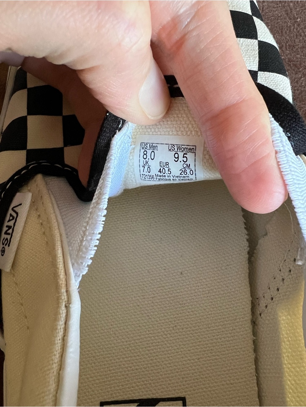 Checkerboard Vans - Picture 4 of 6